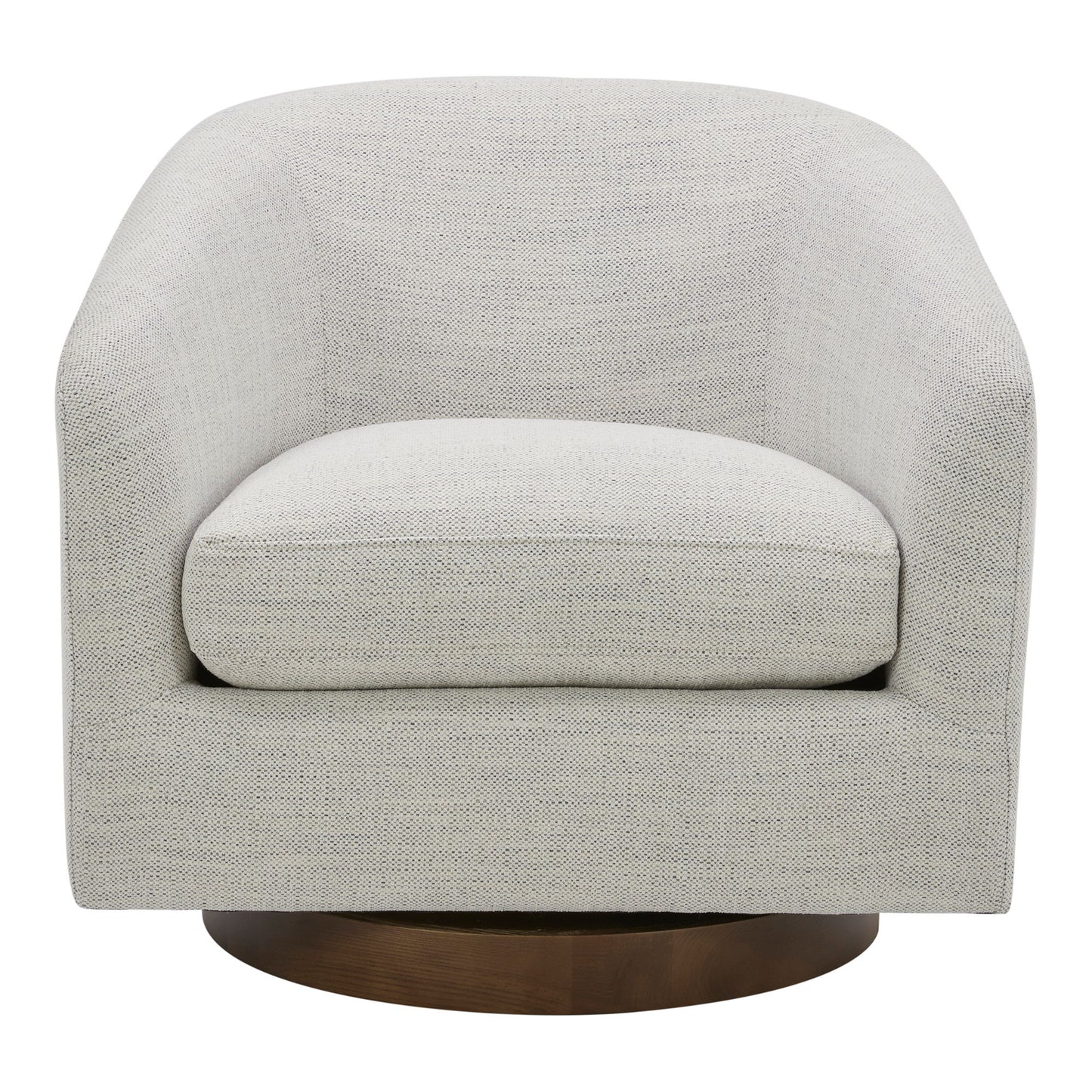 Oscy - Living Room Swivel Chair - Splashed White