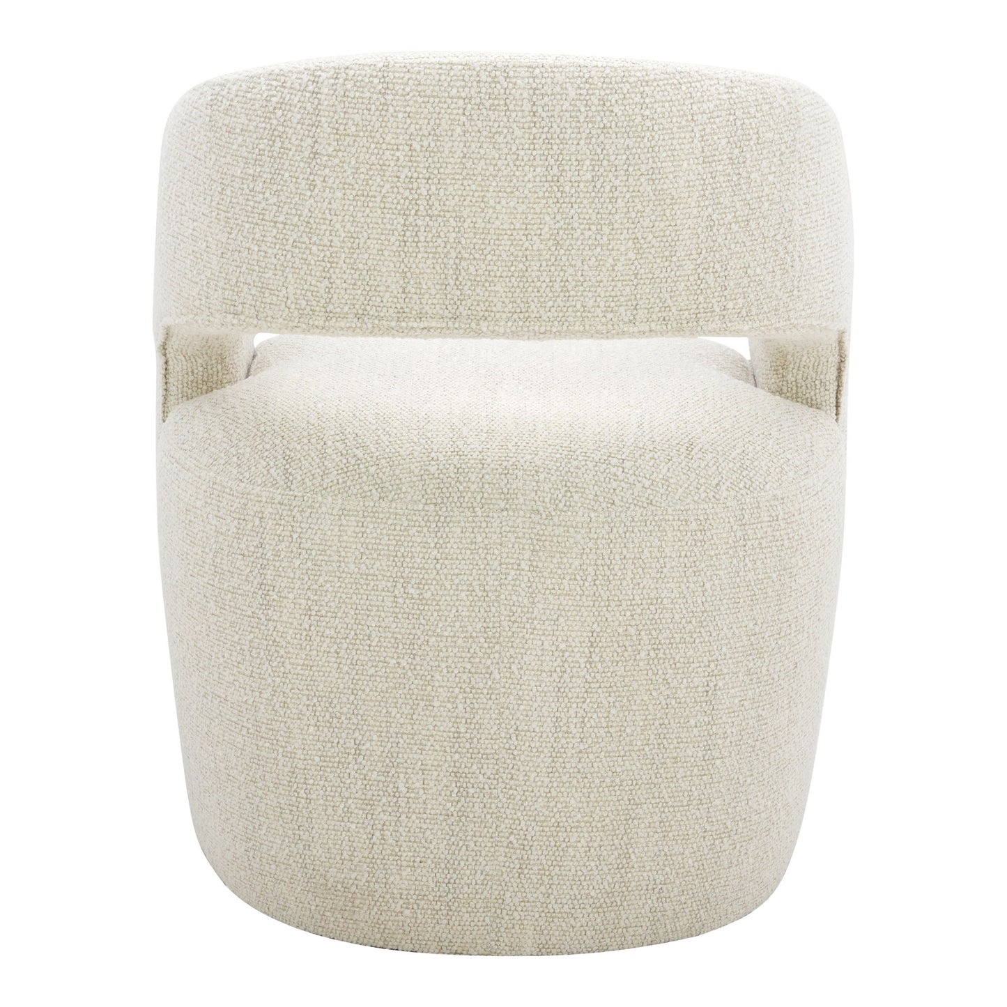 Barrow - Rolling Dining Room Chair - White Mist