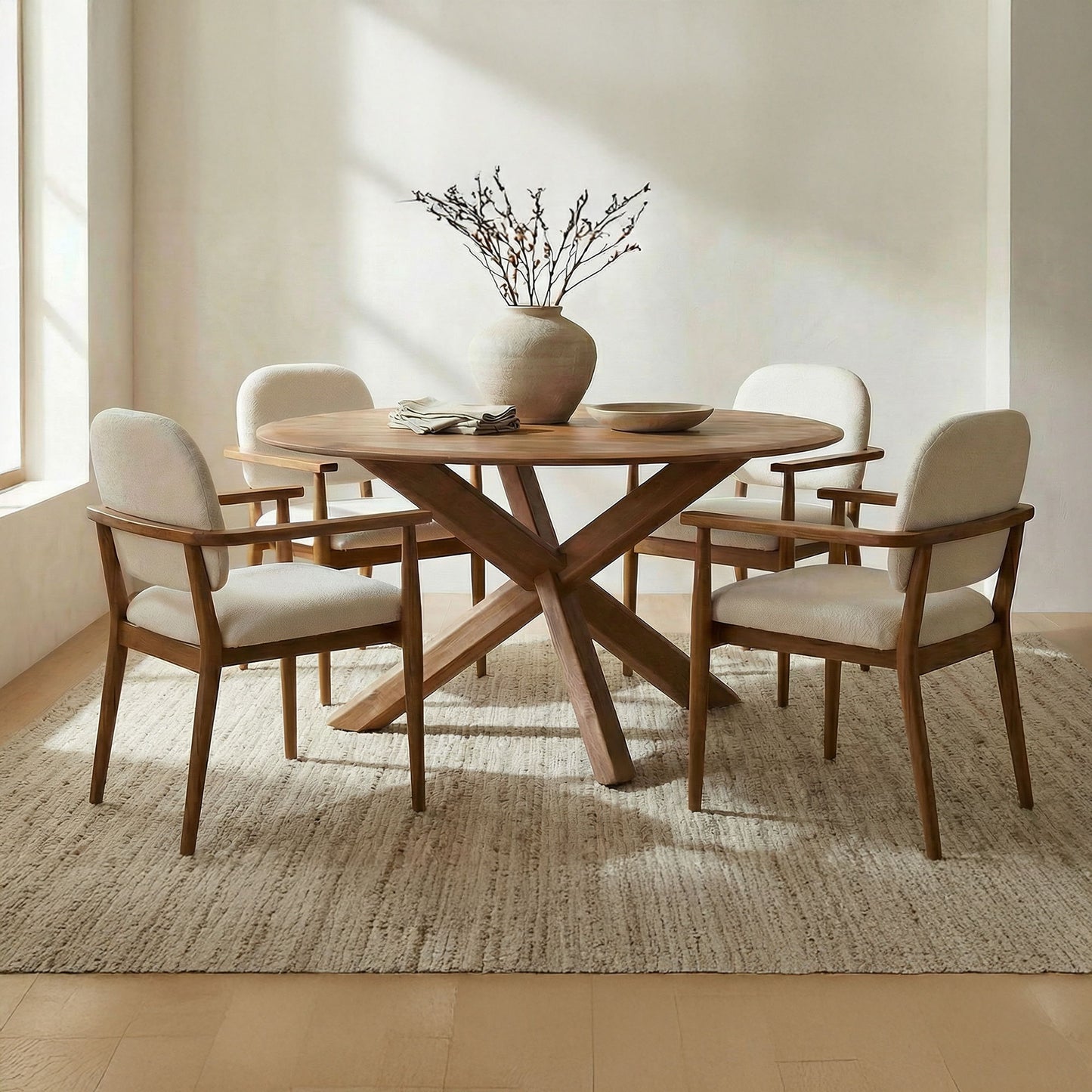 Wesley - Dining Table - Light Brown
