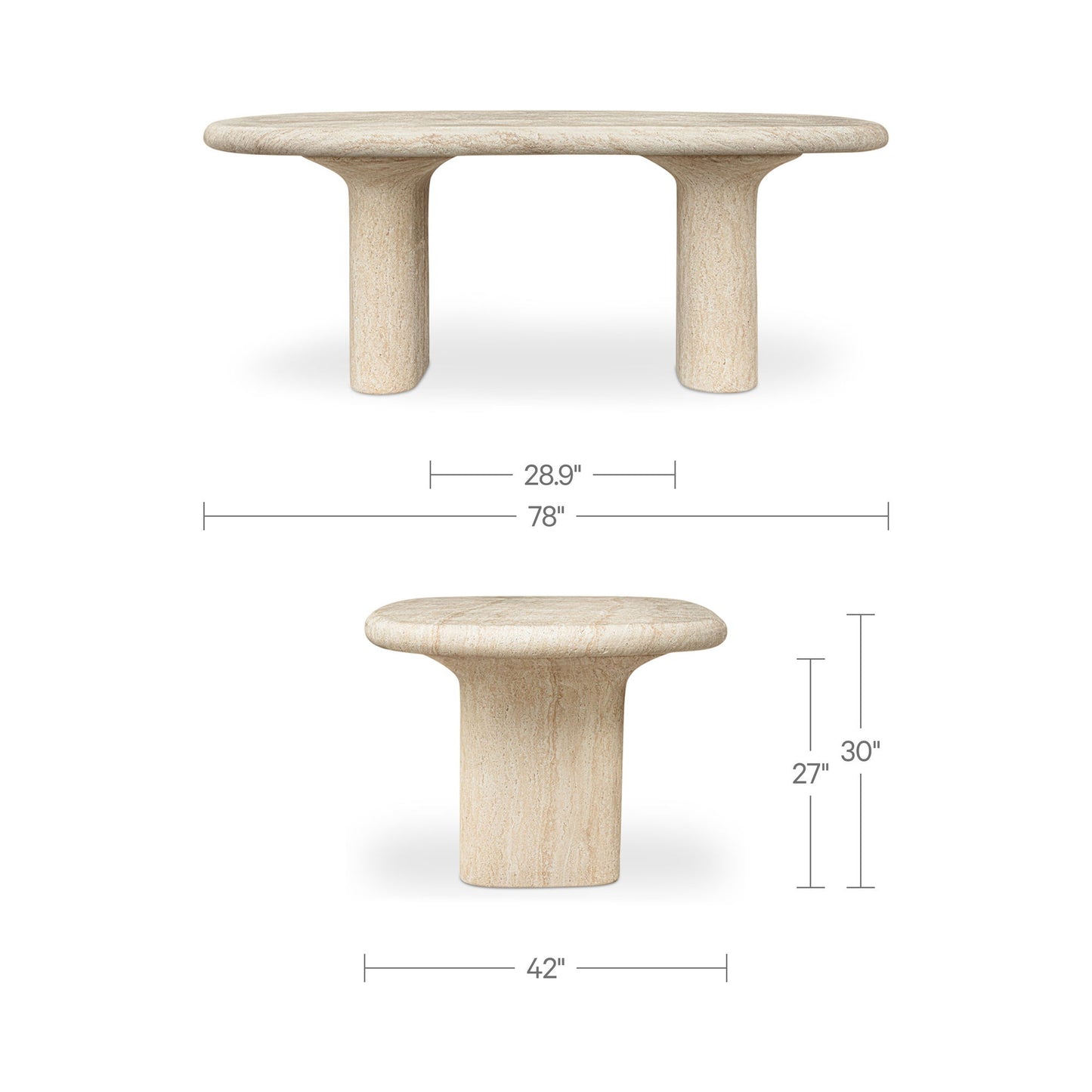 Warby - Outdoor Dining Table - Beige
