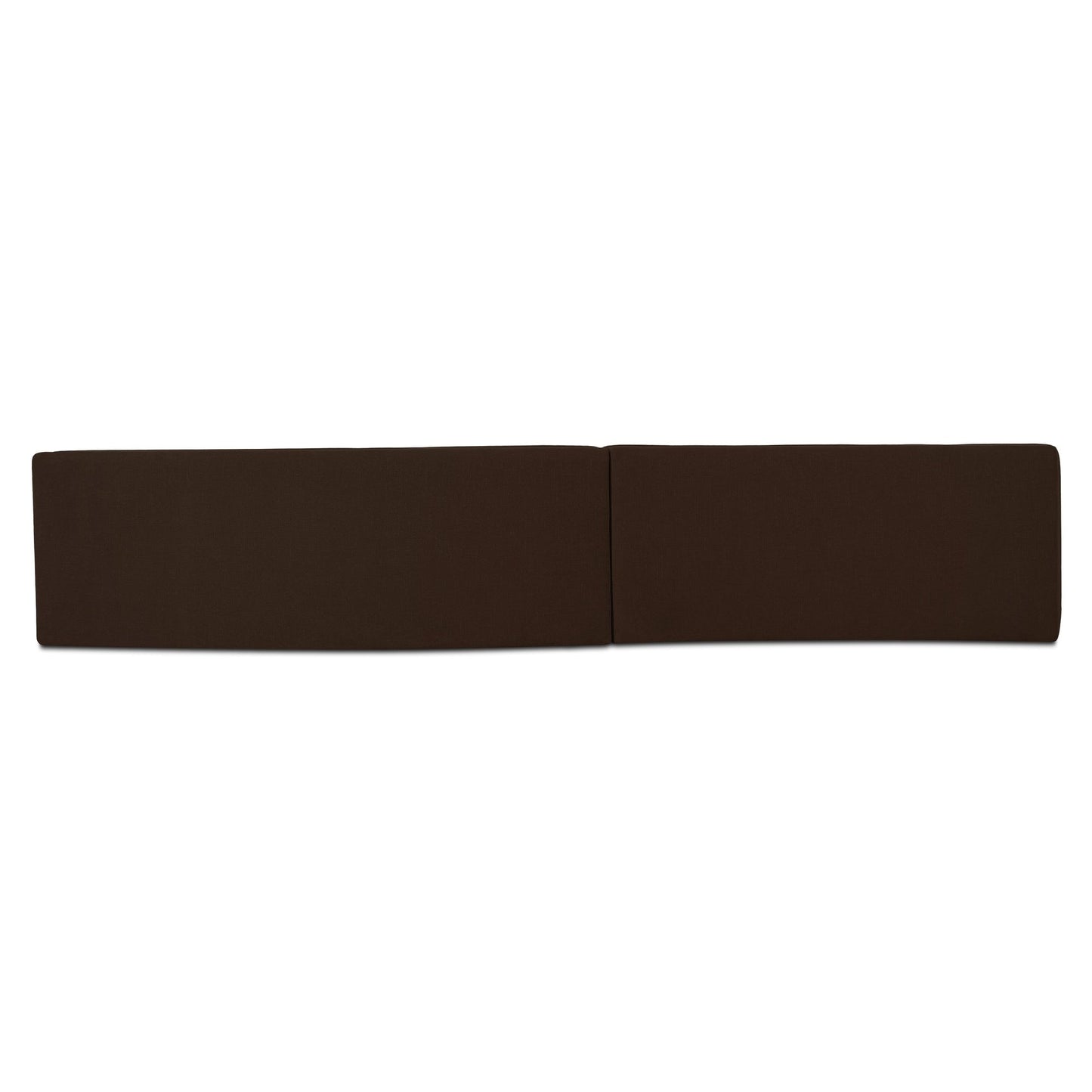 Naomi - 2 Piece Wave Modular Sectional - Dark Brown