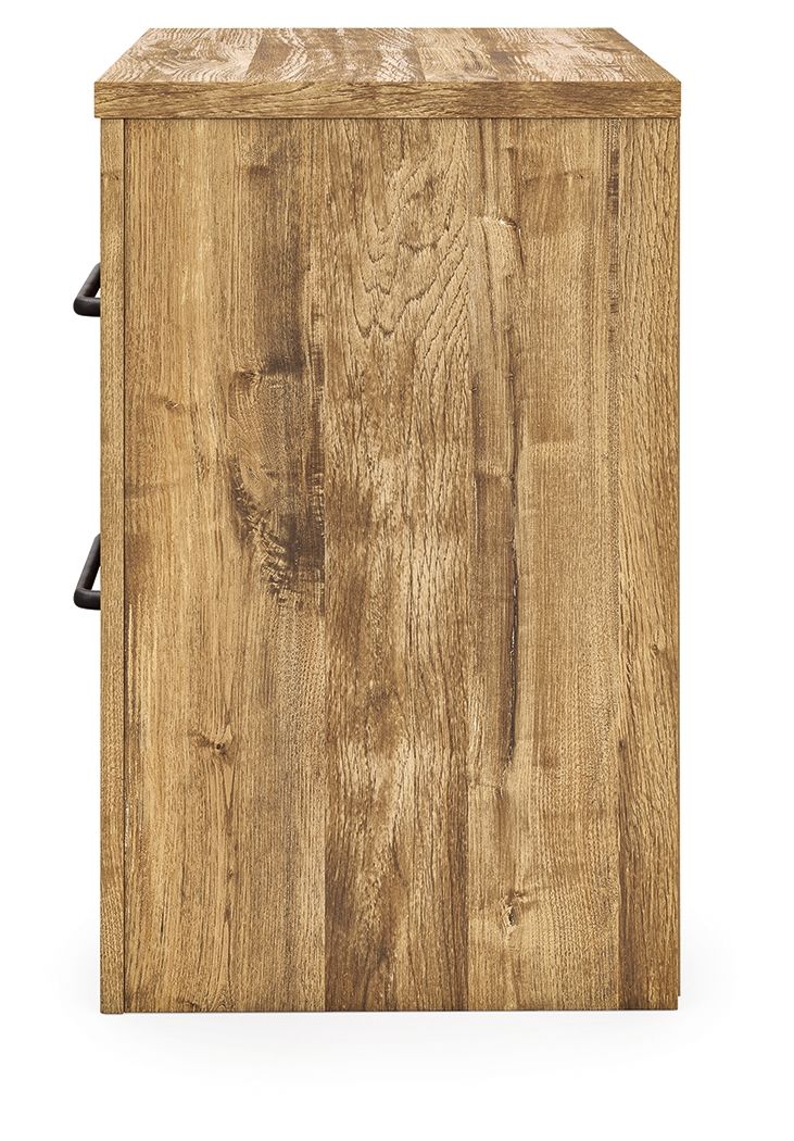 Maystonna - Two Drawer Night Stand - Brown