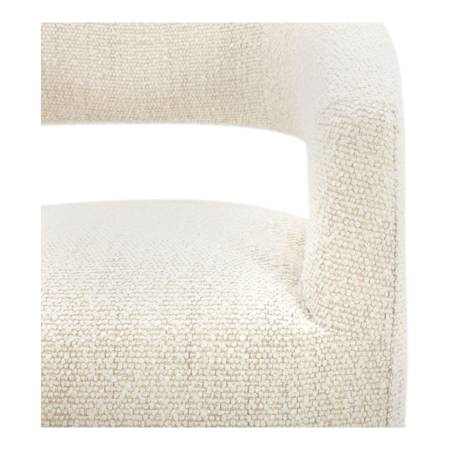 Barrow - Rolling Dining Room Chair - White Mist