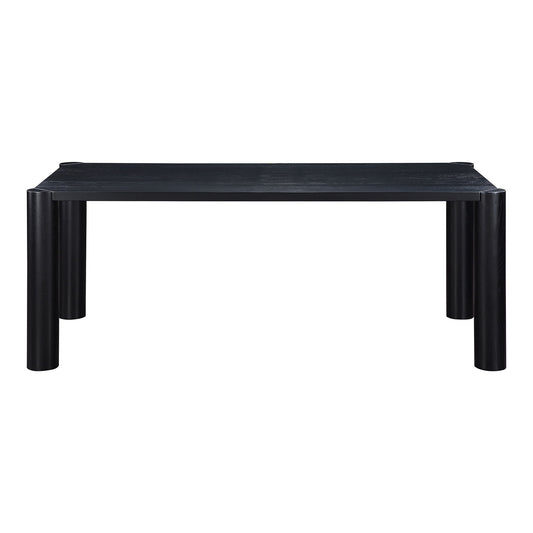 Post - Small Dining Table - Black Oak