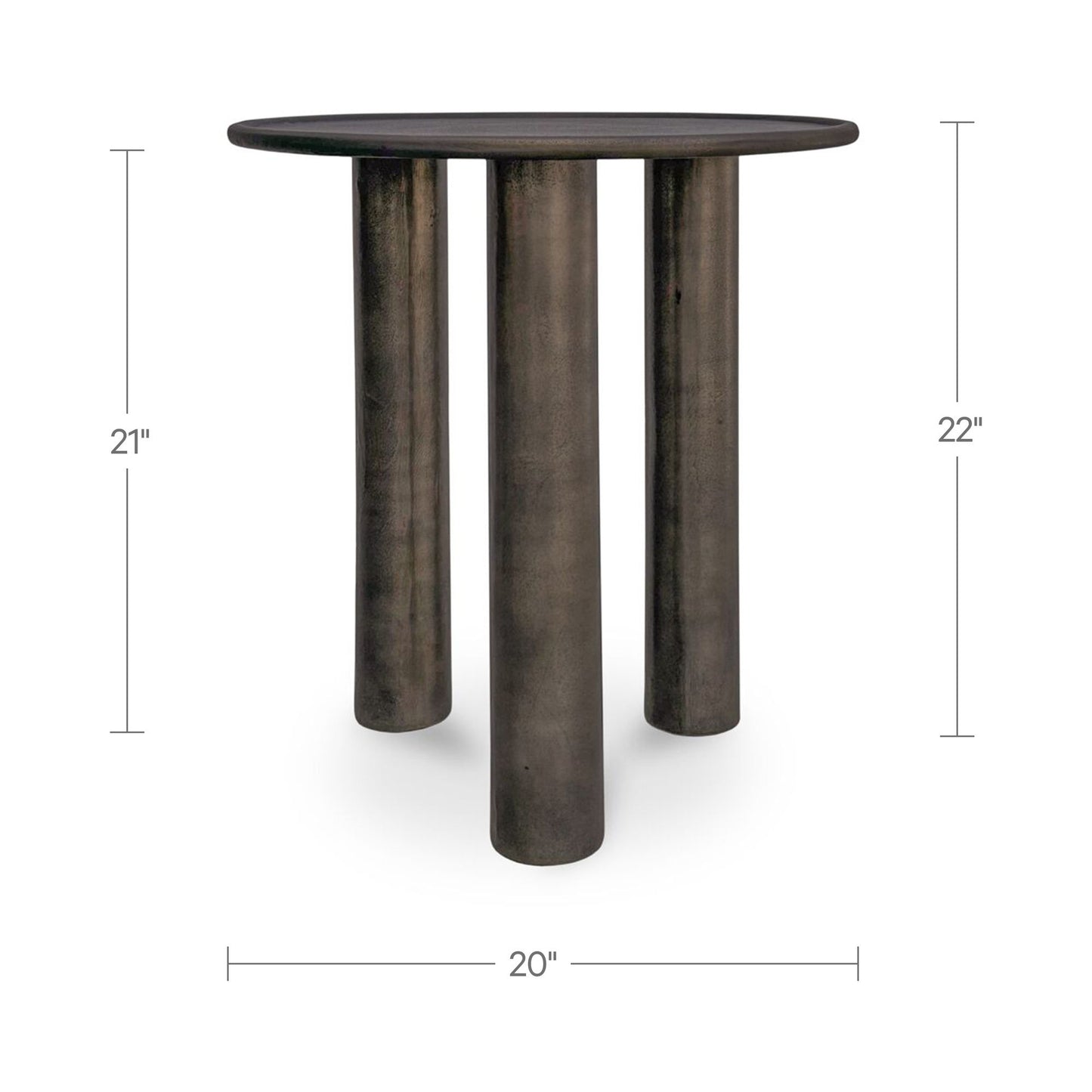 Deacon - Outdoor Side Table - Deep Bronze