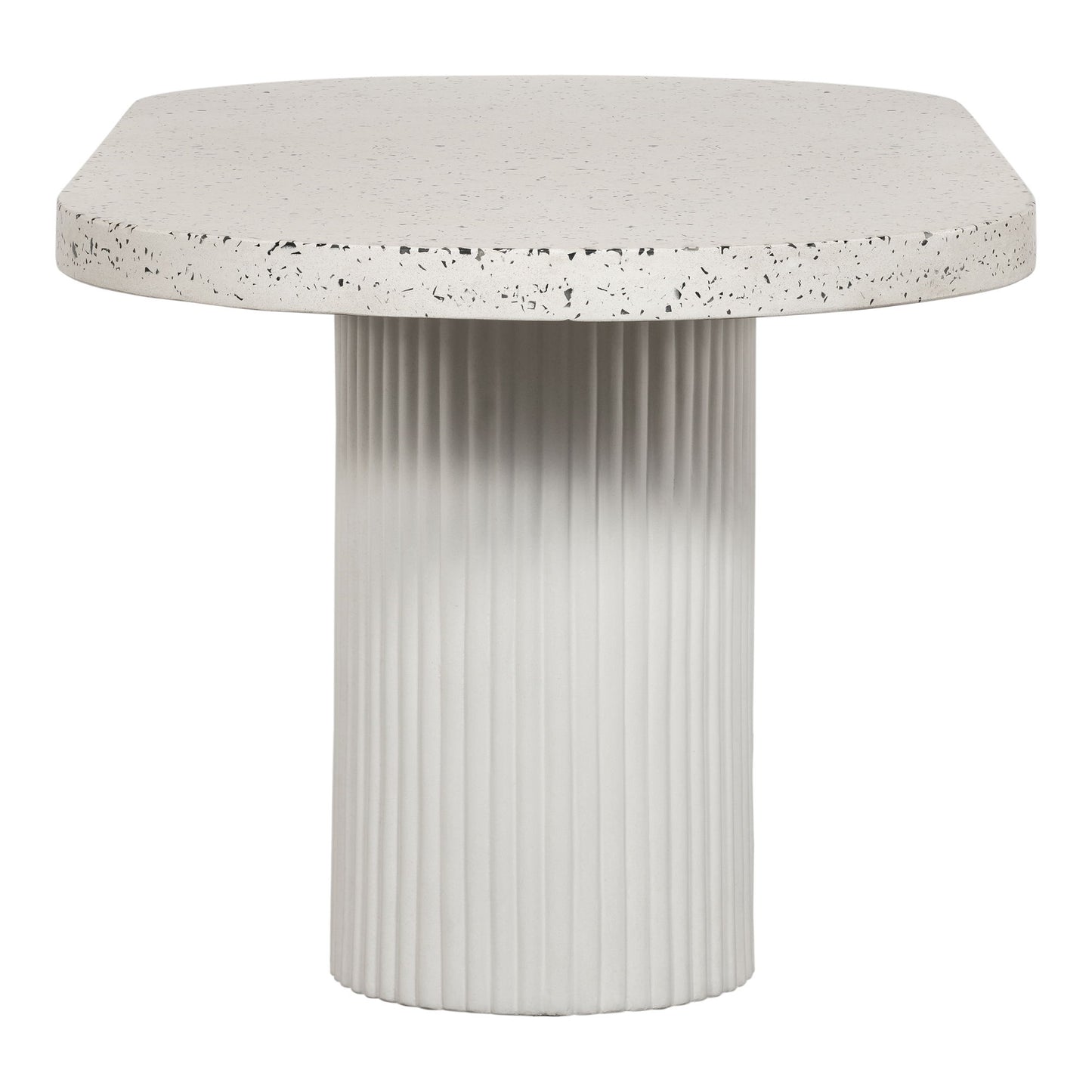 Lyon - Outdoor Cement Dining Table - Pearl Silver