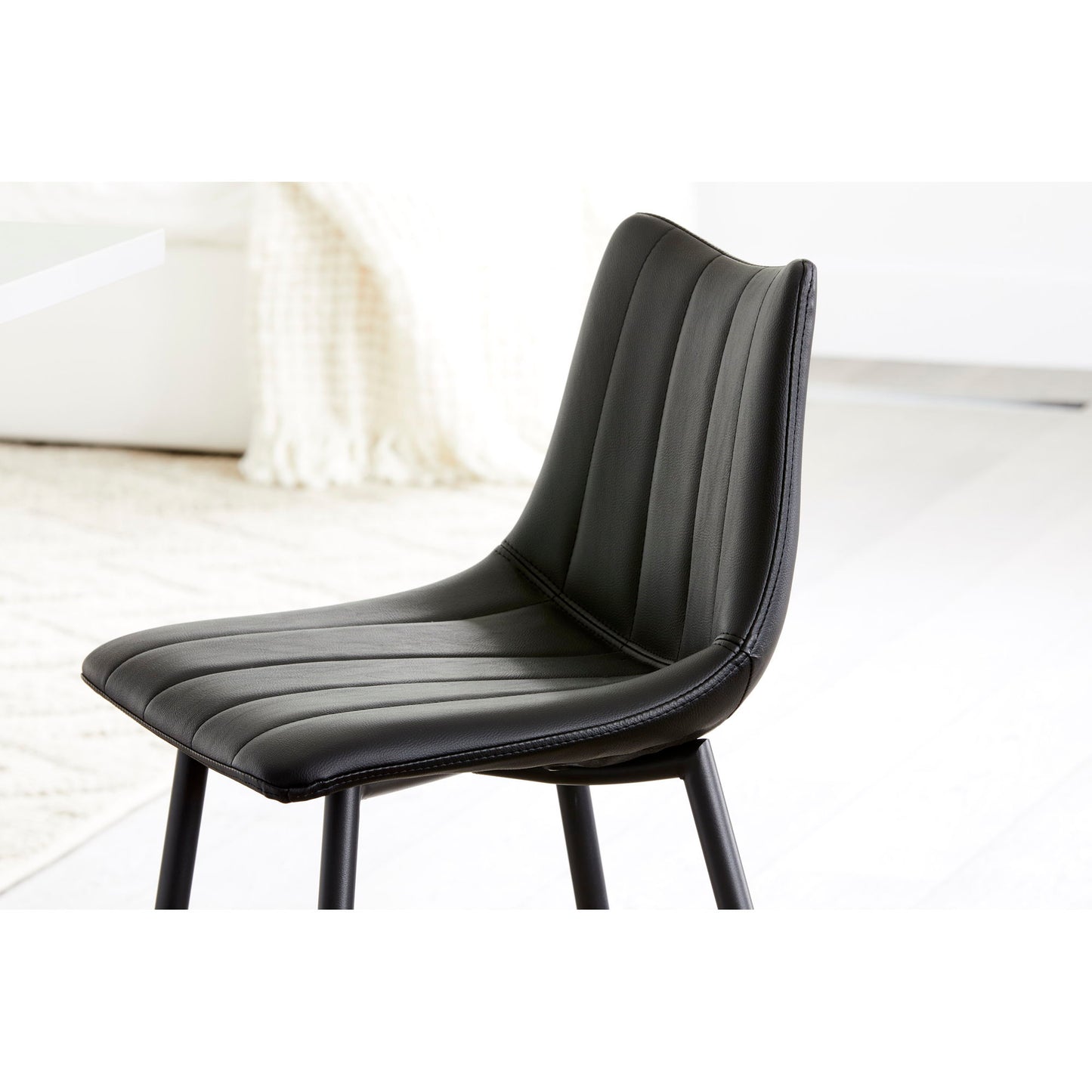 Alibi - Barstool (Set of 2) - Matte Black