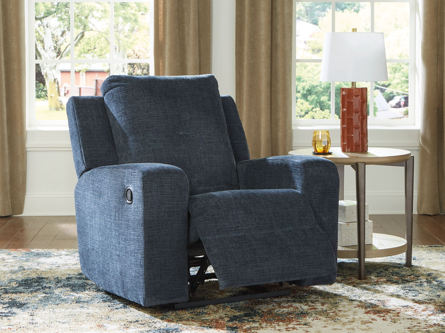 Danum - Ink - Zero Wall Recliner - Fabric