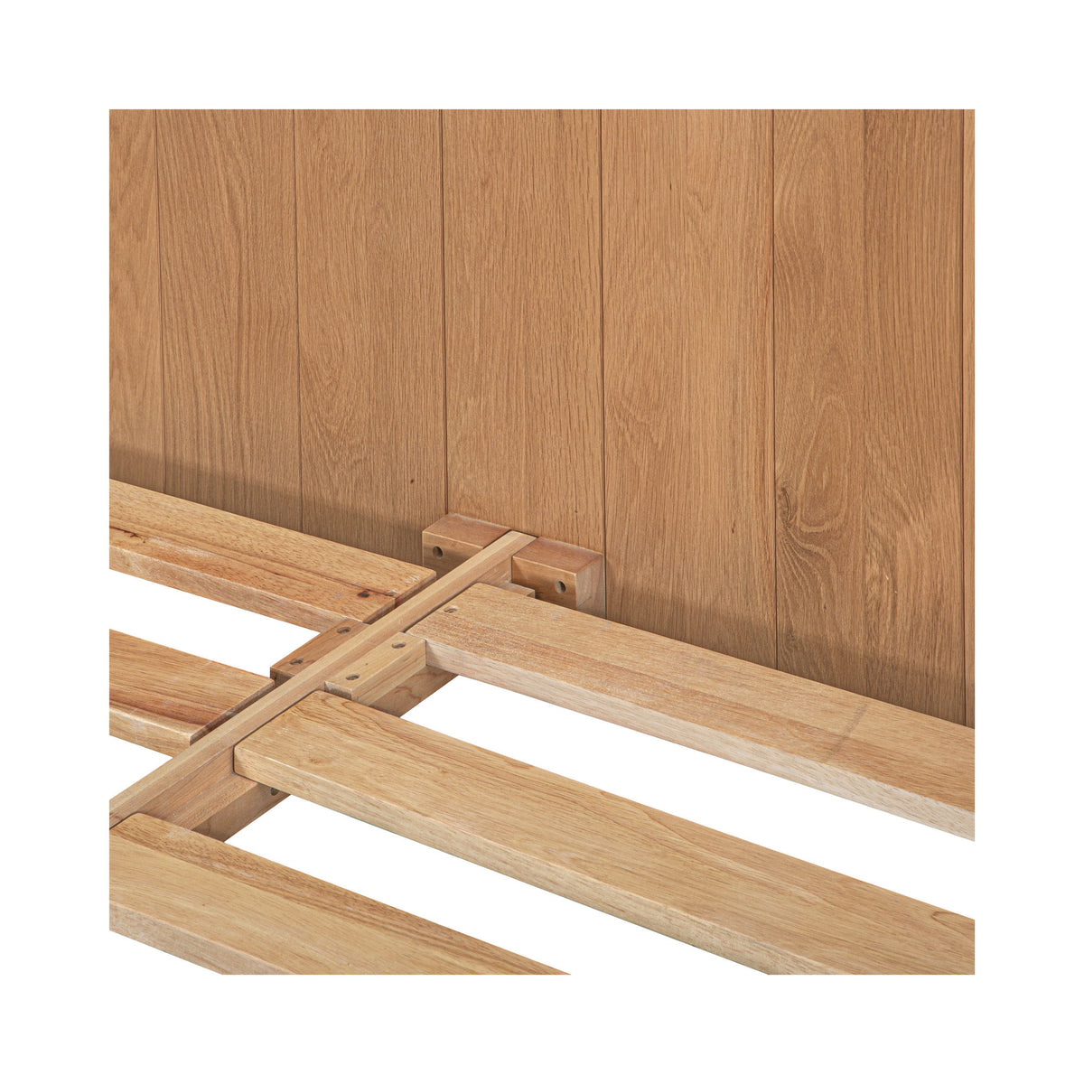 Plank - Queen Bed - Natural Oak