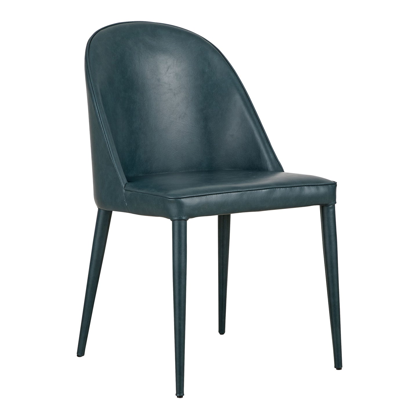 Burton - Vegan Leather Dining Chair (Set of 2) - Dark Teal