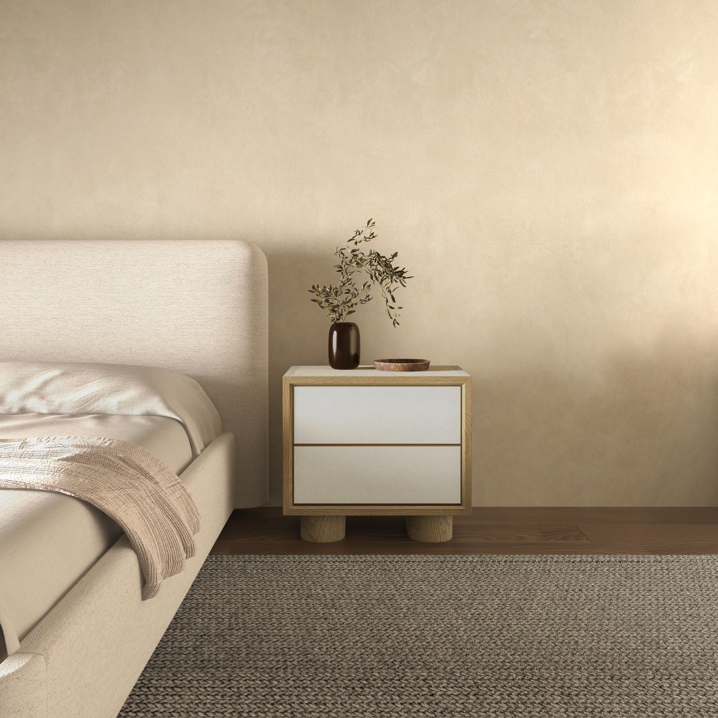 Marcelle - Accent Nightstand - White