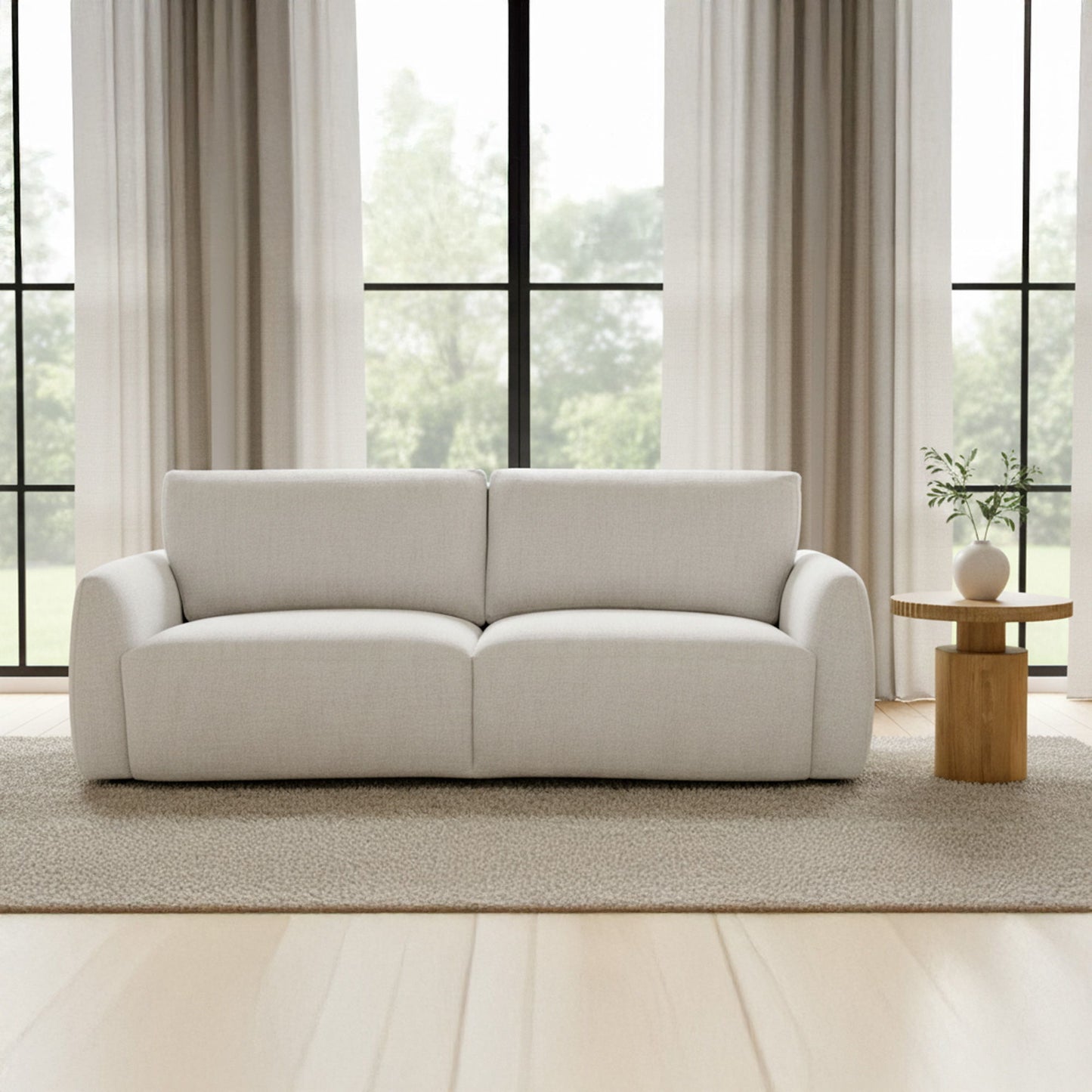 Callie - Sofa 91" - Flecked Oat / Beige