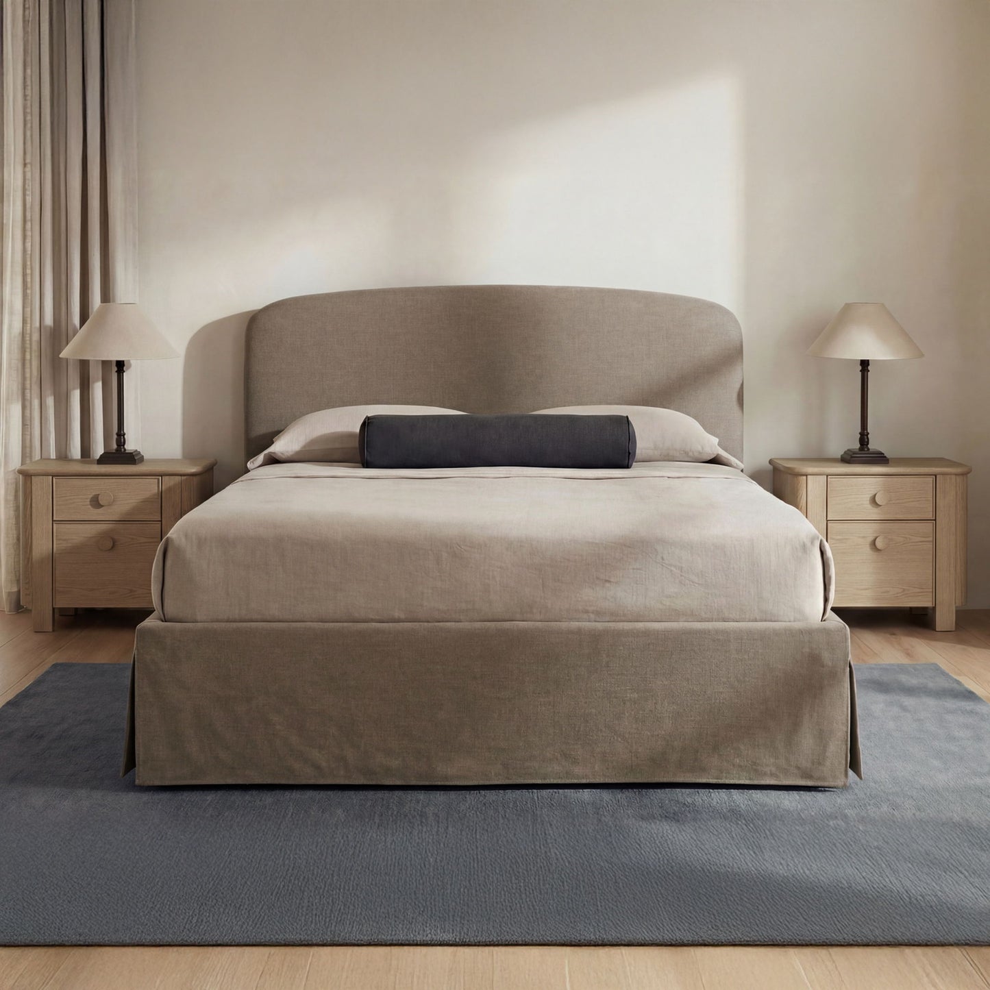 Joan - Queen Storage Bed - Taupe
