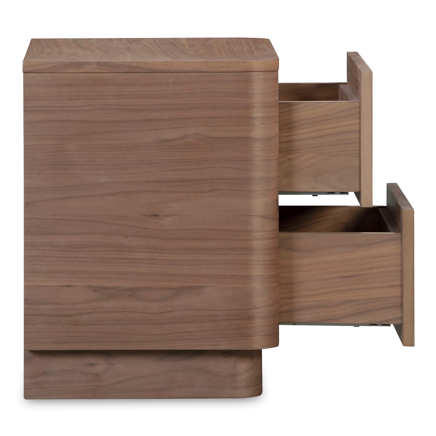 Round Off - Tall Nightstand - Dark Brown