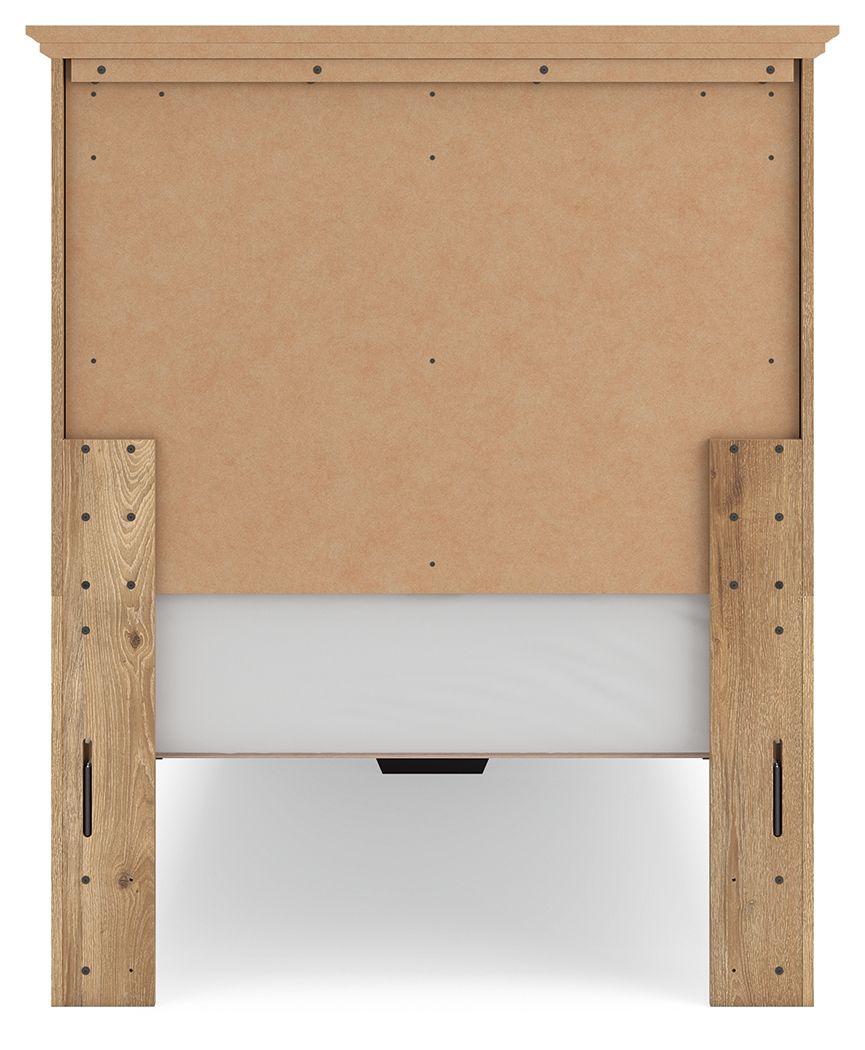 Makidern - Panel Storage Bed With Storage Footboard