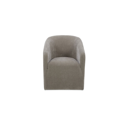 Sandy - Rolling Dining Chair - Taupe / Tan
