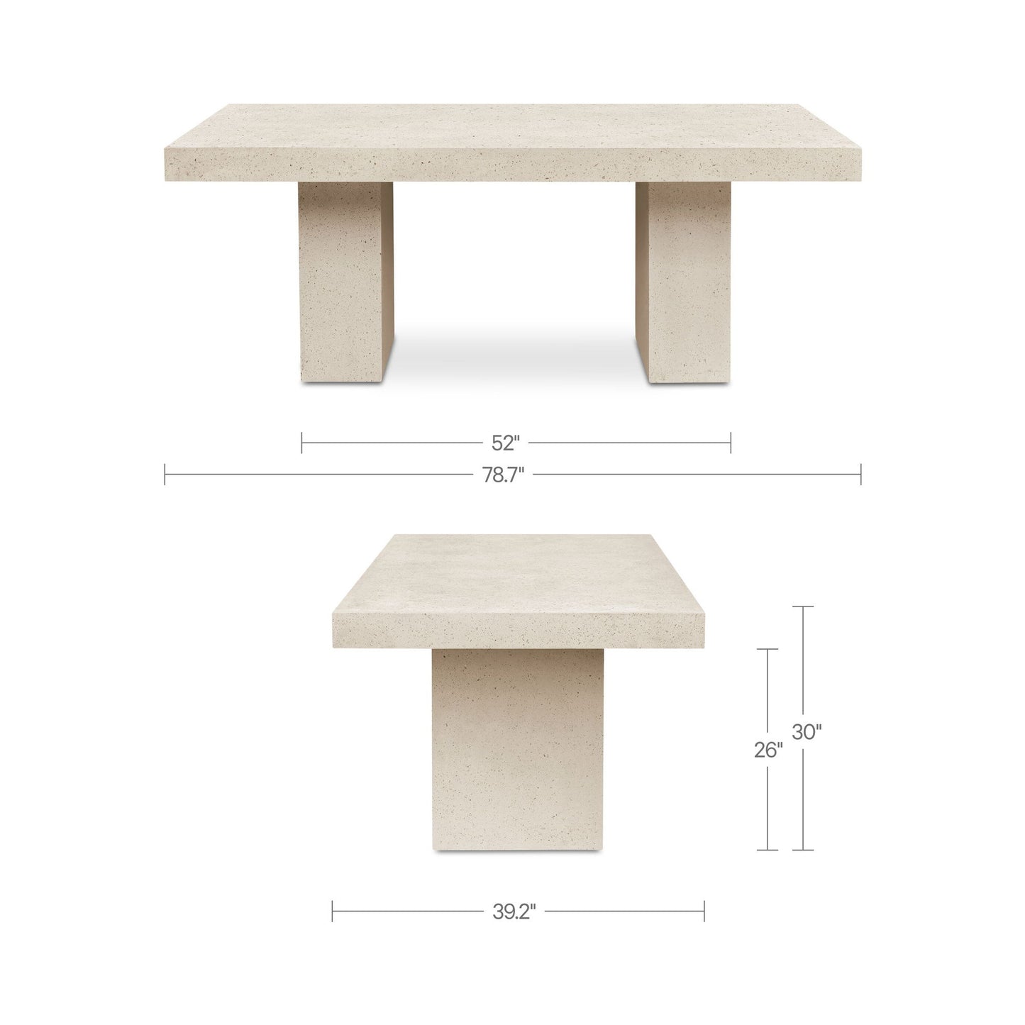 Antonius - Outdoor Dining Table - Terrazzo