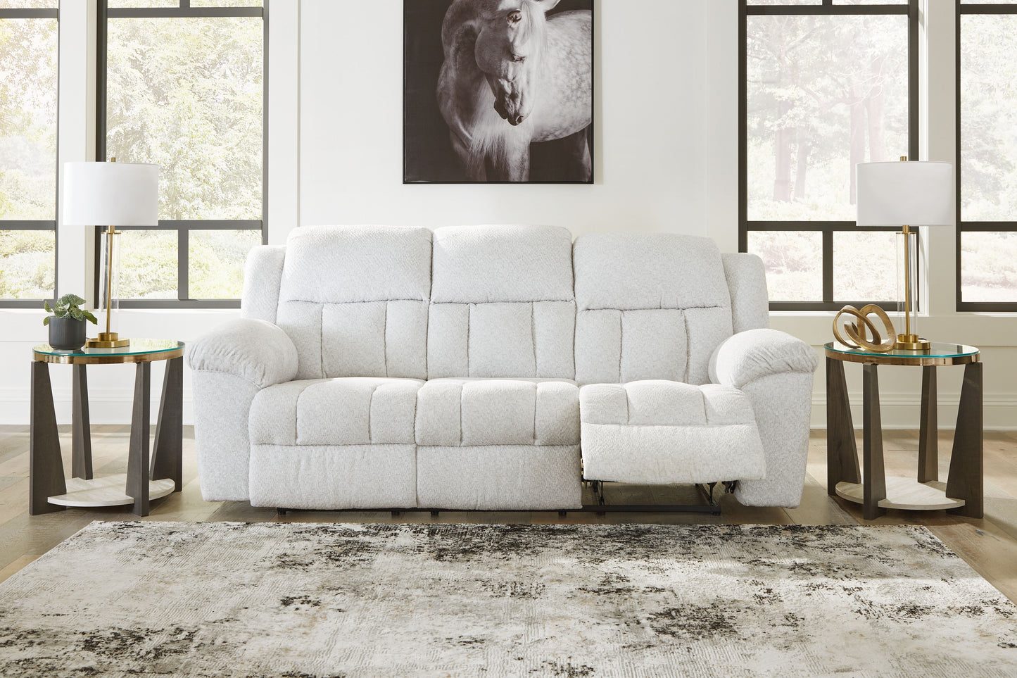 Frohn - Snow - Reclining Sofa - Fabric