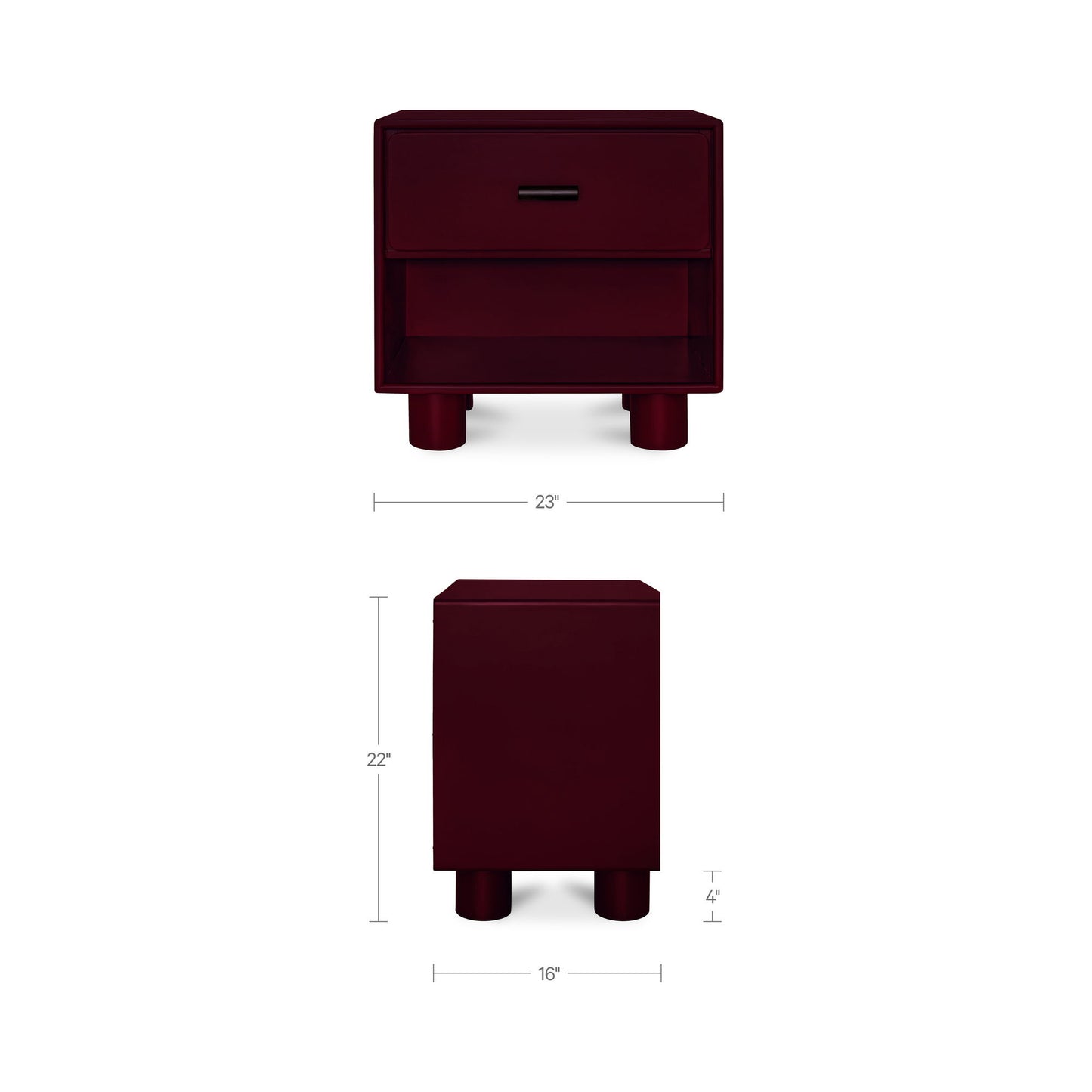 Jolene - Accent Nightstand - Red