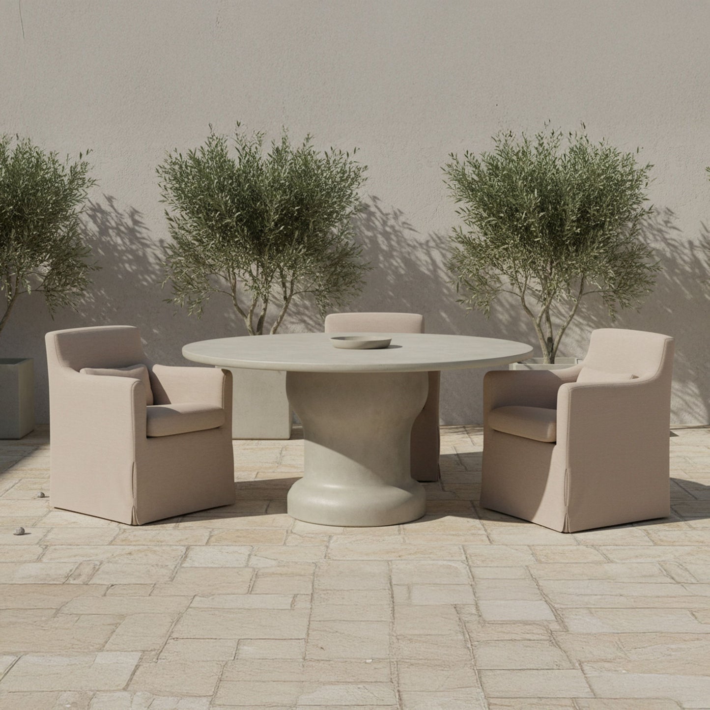 Magnolia - Outdoor Dining Table - Cream