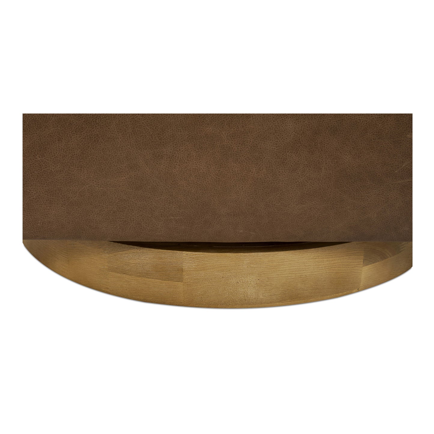 Oscy - Leather Swivel Chair - Brown