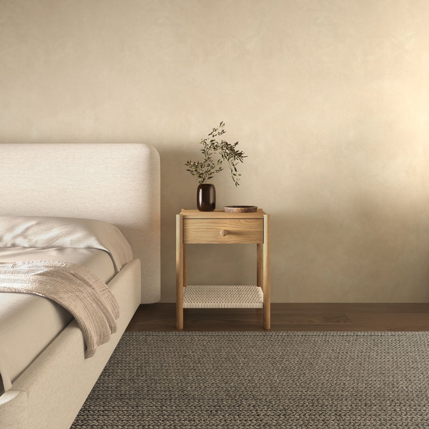 Millie - Accent Nightstand - Light Brown