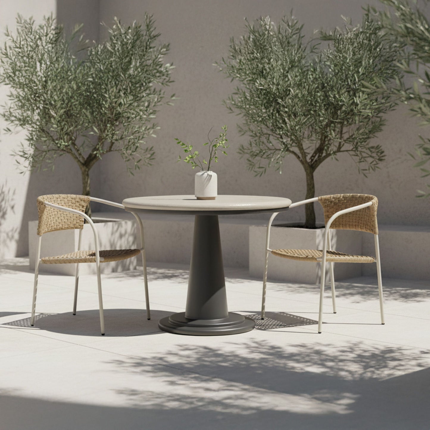 Esme - Outdoor Cafe Table - Cream
