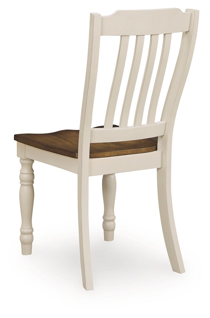 Wirloni - Dining Room Side Chair (Set of 2) - Antique White / Brown