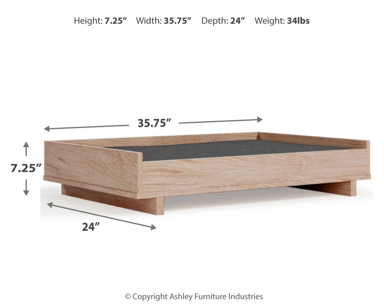 Oliah - Natural - Pet Bed Frame