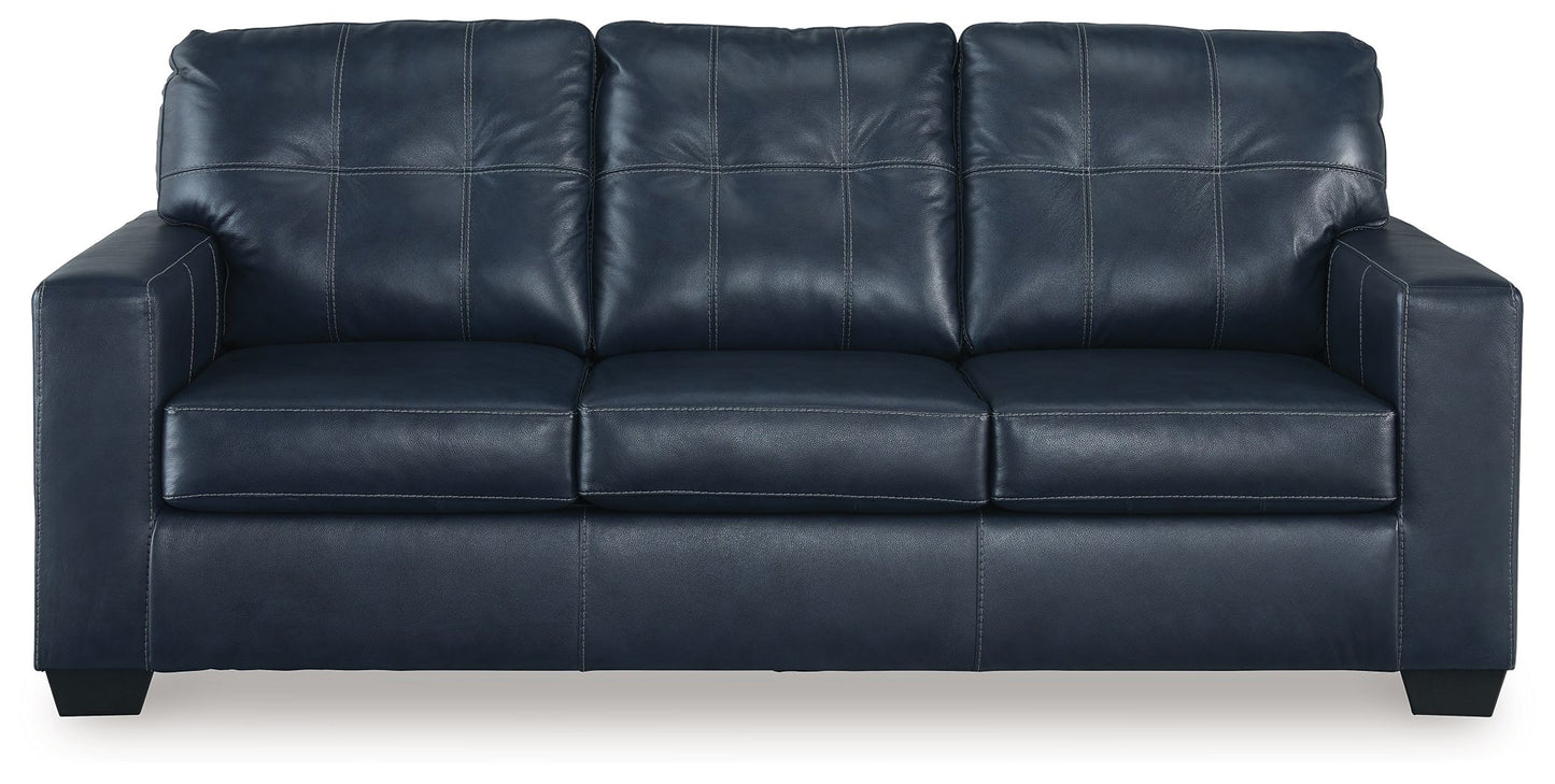 Santorine - Ocean - Queen Sofa Sleeper- Leather Match