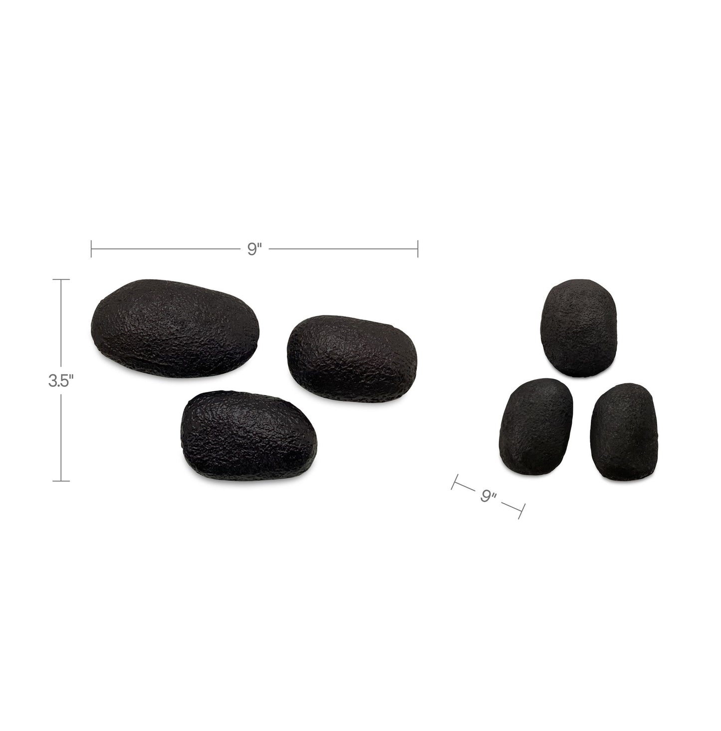 Breton - Cast Aluminum Wall Sculpture (Set of 3) - Black
