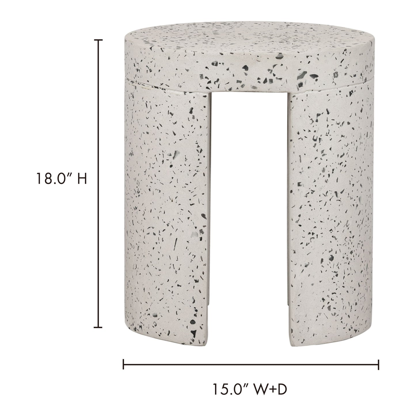 Lyon - Outdoor Stool - White