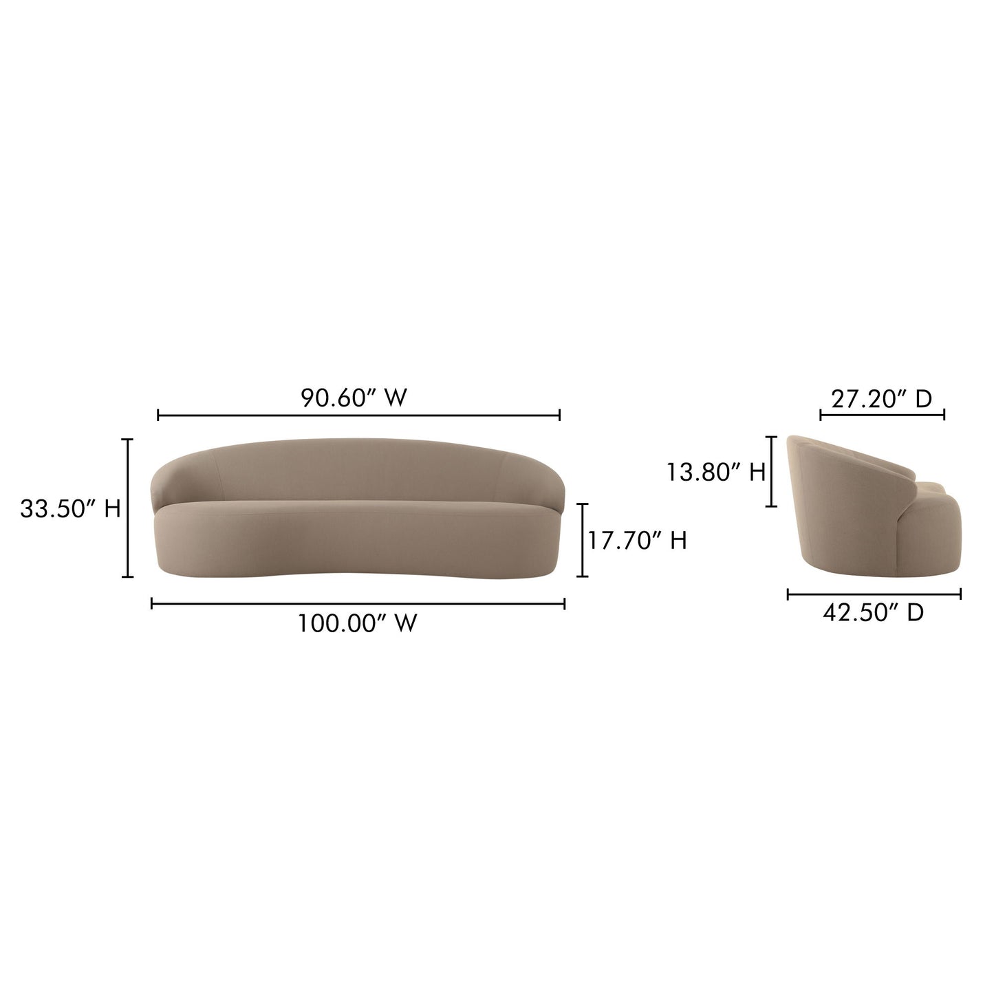 Cove - Outdoor Sofa - Taupe