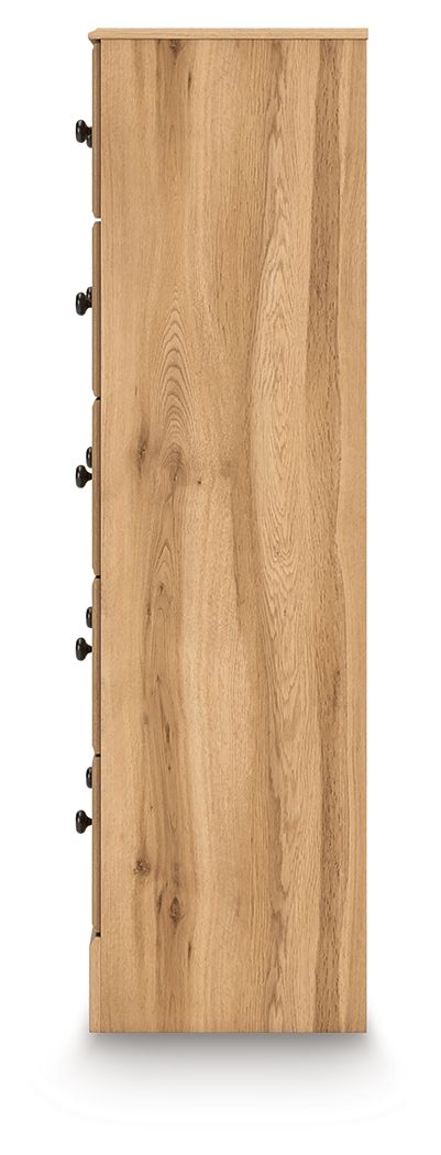 Aleaport - Warm Brown - Five Drawer Chest