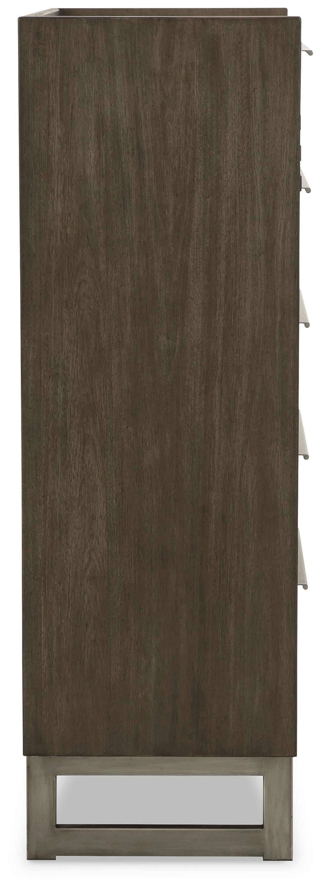 Arkenton - Grayish Brown / White - Five Drawer Chest