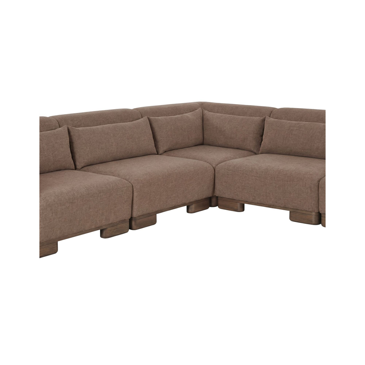 June - Lounge Modular Sectional - Dark Brown