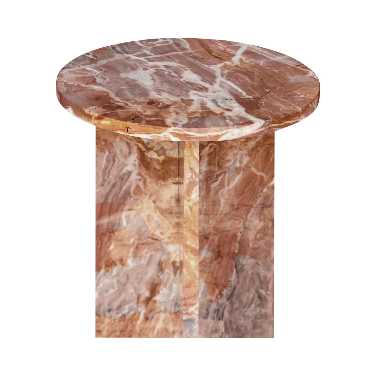 Grace - Accent Table Levante Marble - Orange