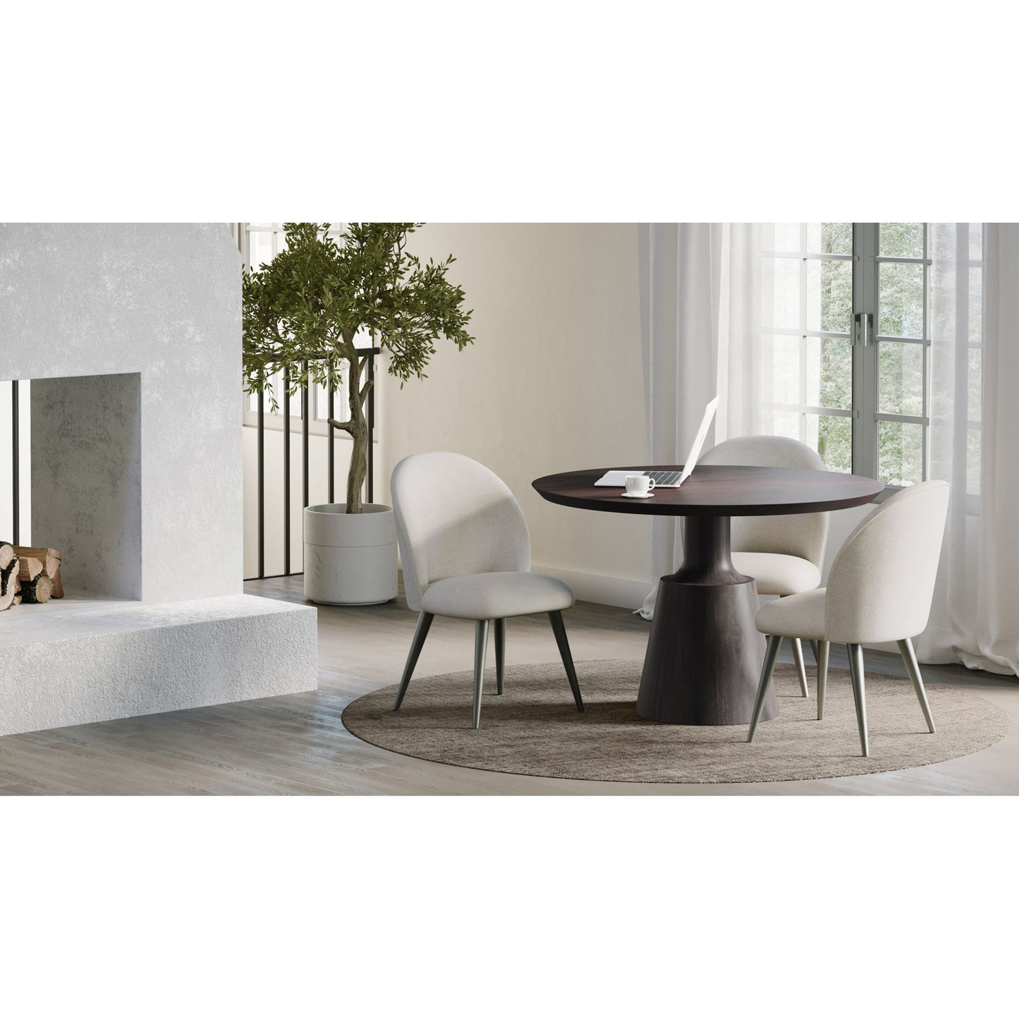 Myron - Dining Table - Dark Sheesham