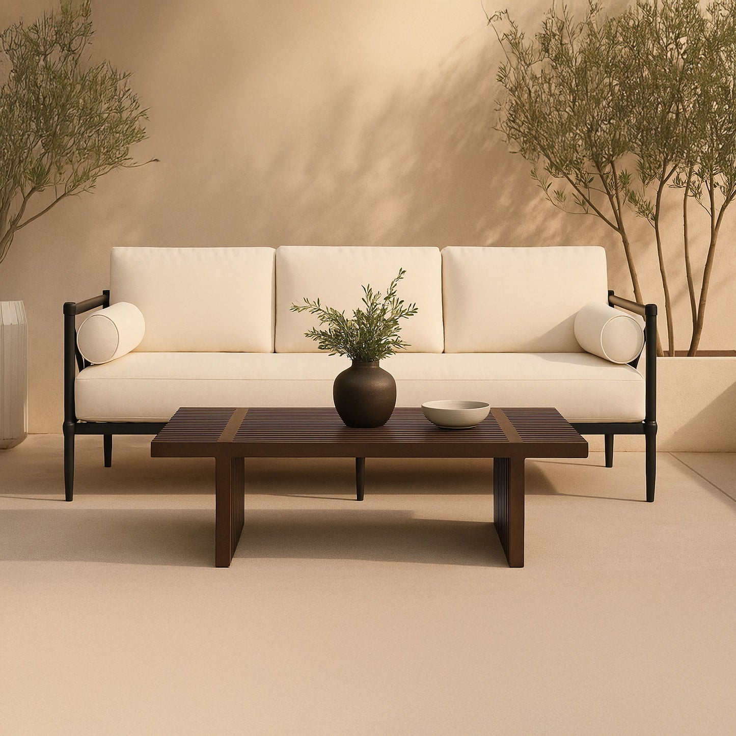 Fletcher - Outdoor Coffee Table - Brown