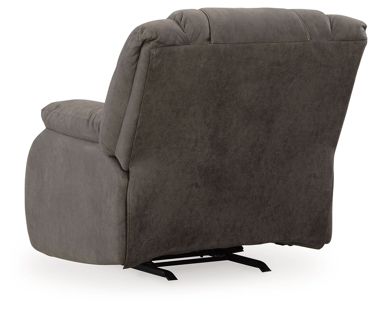 First Base - Gunmetal - Rocker Recliner - Faux Leather