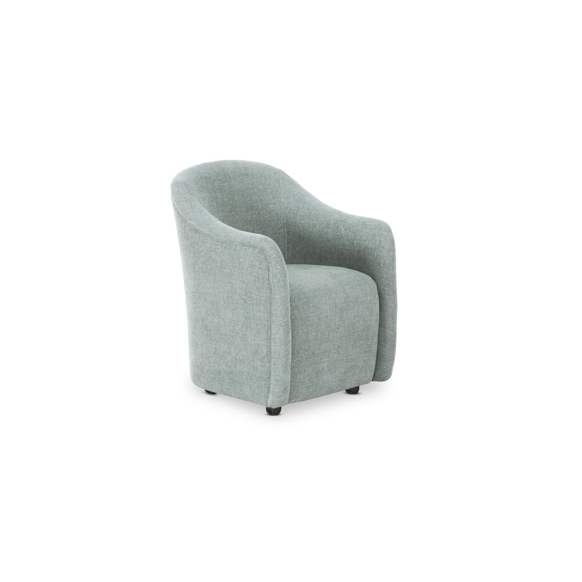 Drava - Rolling Dining Chair - Light Blue