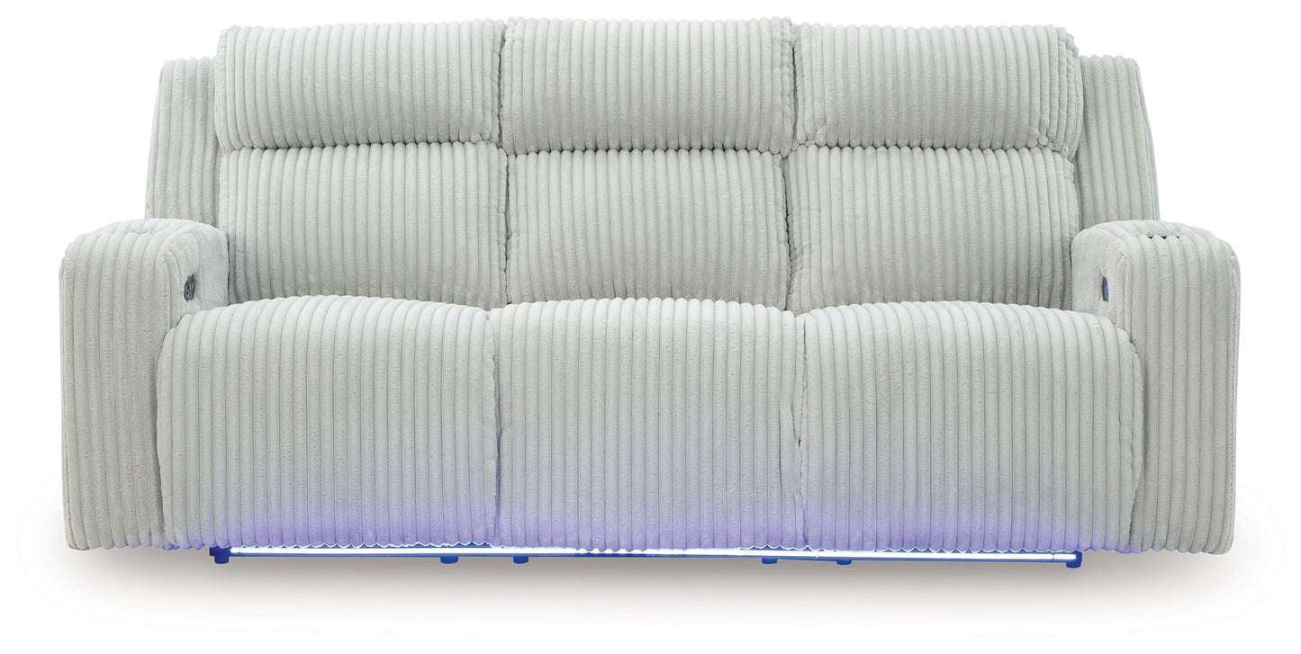 Forest Lake - Power Reclining Sofa With Adj Headrest