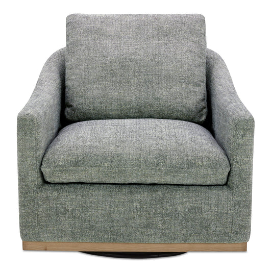 Linden - Fabric Swivel Chair - Slated Moss