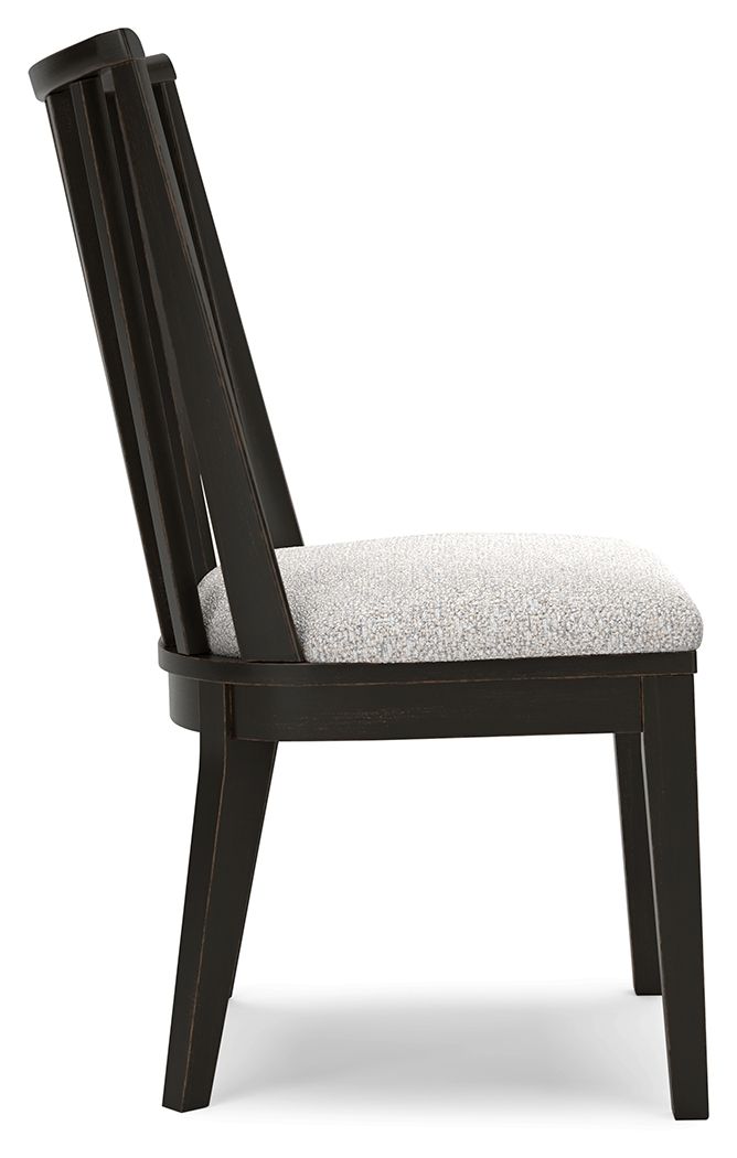 Galliden - Black - Dining Upholstered Side Chair (Set of 2)