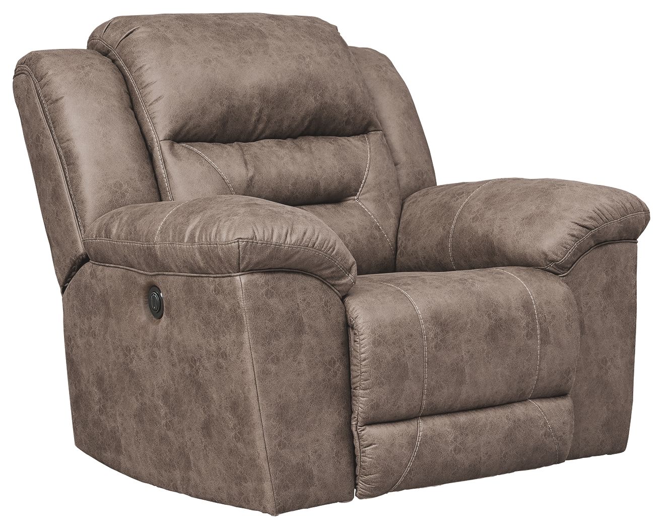 Stoneland - Fossil - Power Rocker Recliner - Faux Leather