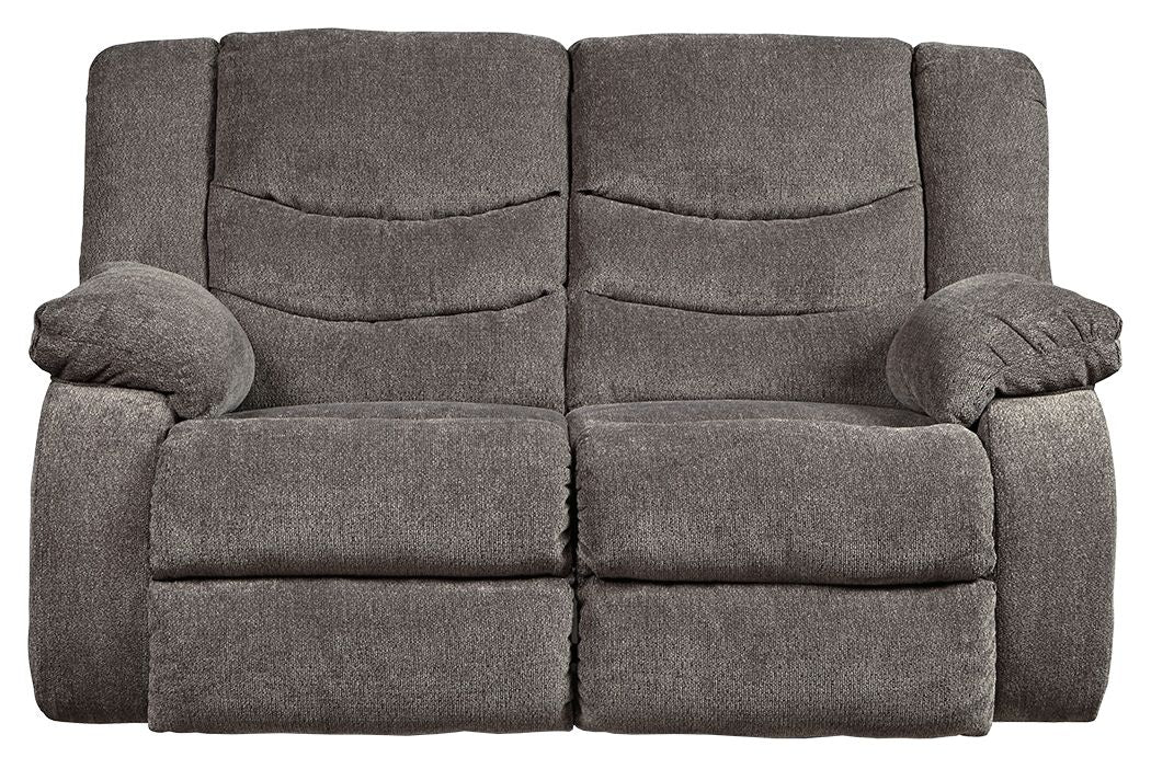 Tulen - Dark Gray - Reclining Loveseat