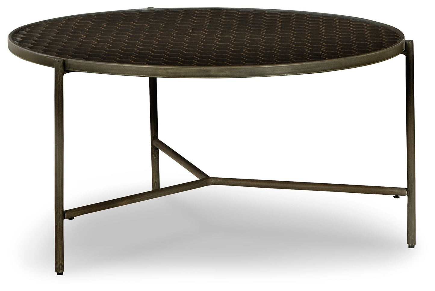 Doraley - Brown / Gray - Round Cocktail Table