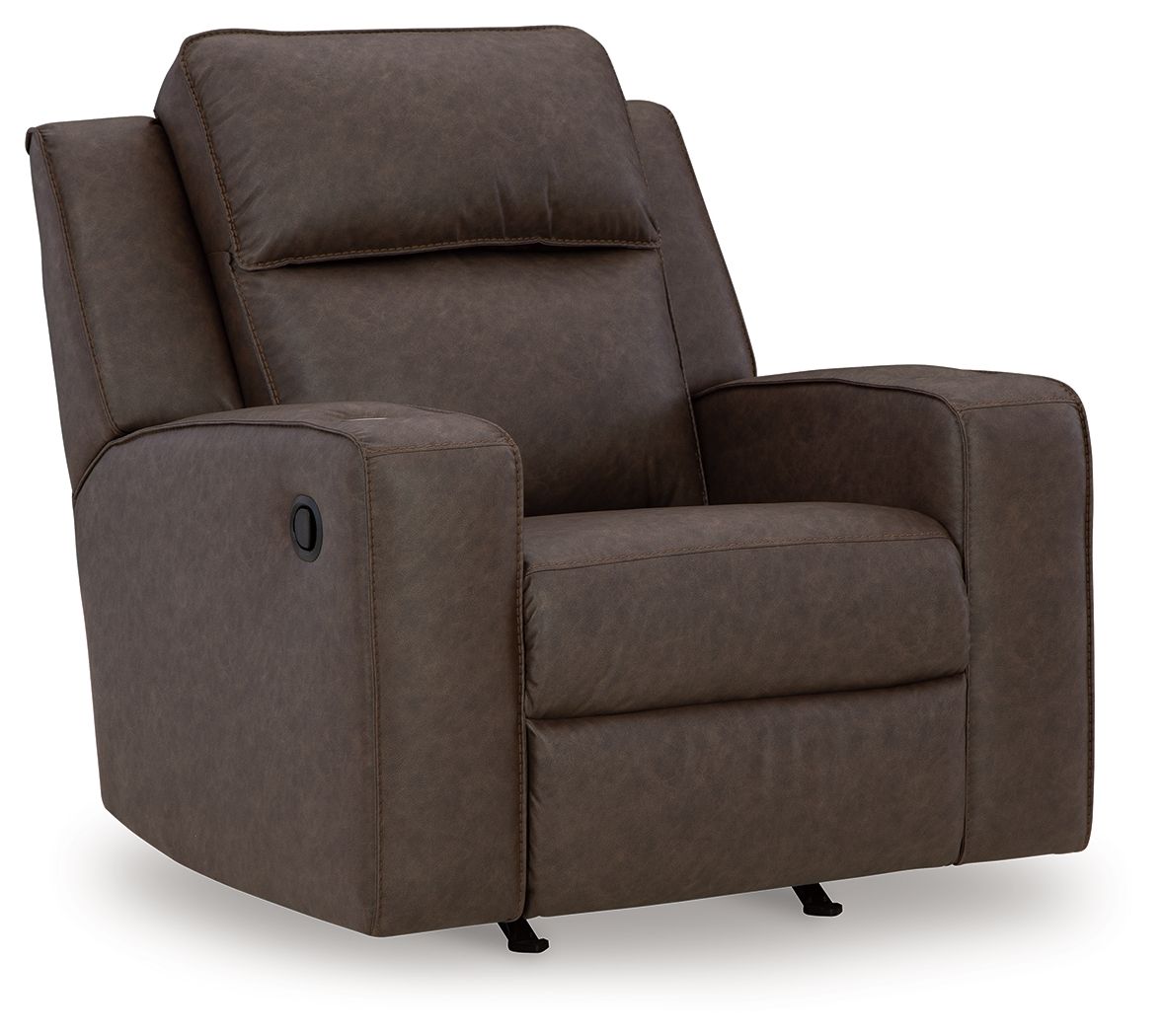 Lavenhorne - Granite - Rocker Recliner - Faux Leather