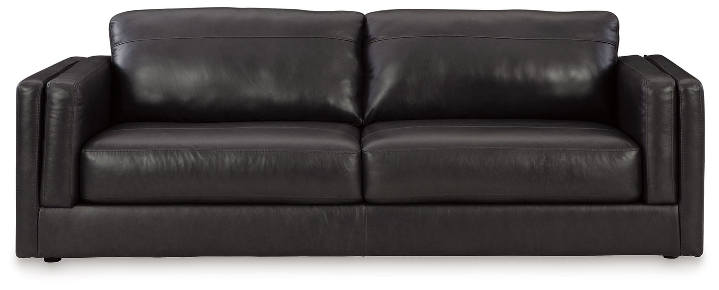 Amiata - Onyx - Sofa - Leather Match